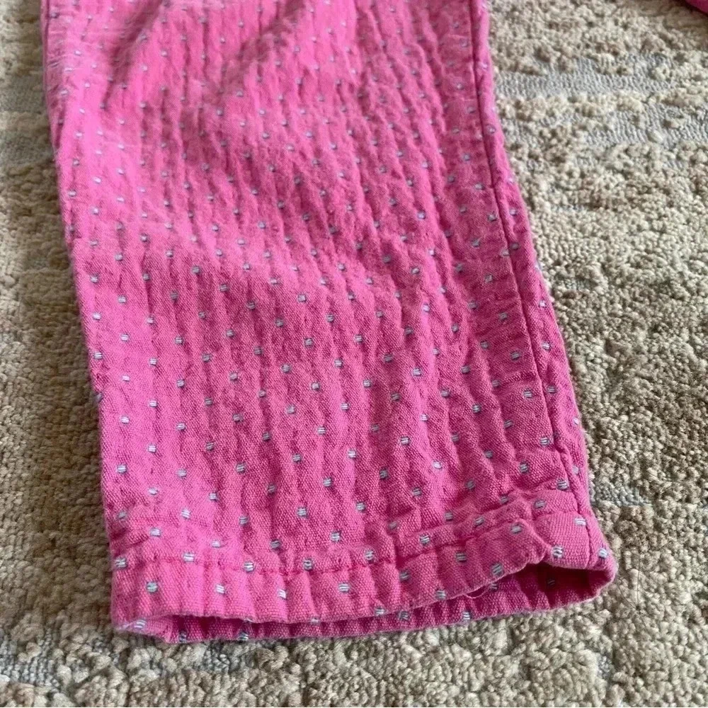 Oshkosh B’Gosh RARE Vintage Made in the USA Overalls Pink Polka Dot 100% Cotton